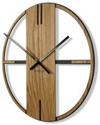Nástenné hodiny Unique 50cm, Flexistyle z21f hnedá