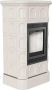 Krbové kachle Blanka krémový obklad, 8 kW, 160 Ø