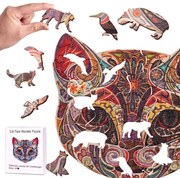 Drevené puzzle A4, mačka | KX5370