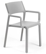 TRILL ARMCHAIR záhradná stolička s podrúčkami grigio