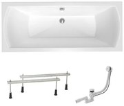 Obdĺžniková vaňa Laguna Cube Way Plus 160x70 cm akrylát ľavá aj pravá SIKOCUB1600AN