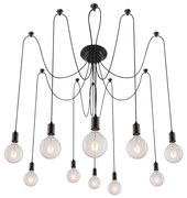 Rabalux 2224 - Luster CASPAR 10xE27/60W/230V čierna