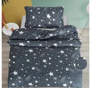 Krepové obliečky NIGHT SKY BLEND sivé Rozmer obliečky: 70 x 90 cm | 140 x 200 cm