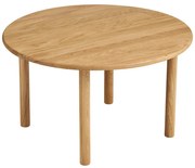 Okrúhly konferenčný stolík z dubového dreva v prírodnej farbe ø 70 cm Jena – House Nordic