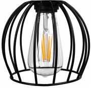 BERGE Stínidlo lustrové lampy Wire ball ČERNÁ