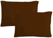 Gipetex Natural Dream Obliečka na vaknúš talianskej výroby 100% bavlna - 2 ks tm. hnedá - 2 ks 50x70 cm