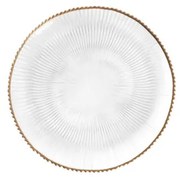 Dezertný tanier LYNN so zlatým okrajom 722493