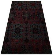 Koberec OMEGA KARAJA kvety, rubín