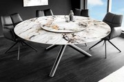 Okrúhly stôl do jedálne Spin viacfarebná keramika 150cm