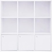 Drevená odkladacia knižnica VASAGLE LBC33WT