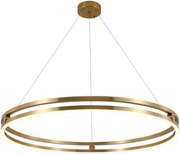 Toolight Toolight, LED závesné svietidlo 60cm, 76W, 3000K, LHJ015-CP, zlatá, OSW-60009