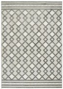 Šnúrkový koberec Stella D418A - Romby Aztec sivý / strieborný