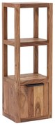 furniture-nabytek.cz - Masívna kúpeľňová závesná skrinka Sydney z akácie, lakovaná, hnedá – 31×25×90 cm