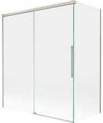 Mexen Rox, 2-krídlová posuvná vaňová zástena 140 + 70 x 150 cm, 8mm číre sklo, oceľový profil, 8C9-140-070-97-00