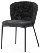 Autronic BONTEC Jedálenská stolička, sivá, látka bouclé, CT-W1077 GREY2 Farba: Šedá