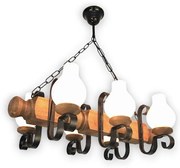 Brilagi - Luster na reťazi RUSTIC 6xE14/40W/230V buk