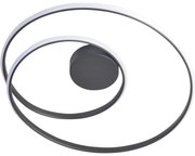 LED Stropné svietidlo ZEFIRA LED/40W/230V 4000K pr. 50 cm antracit