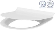 Cersanit Crea WC sedátko ovál duroplast / antibakteriálne, biela, K98-0177