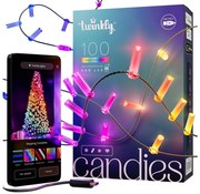 Twinkly TWKC100RGB-G - LED RGB Stmievateľný vianočná reťaz 100xLED 8 m USB Wi-Fi