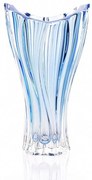 KRIŠTÁĽOVÁ VÁZA BOHEMIA PLANTICA 320 MM MODRÁ