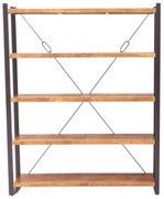 Knižnica Retro 160x200x35 indický masív mango Retro
