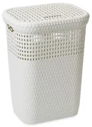 Kôš na bielizeň 60 l, biela (slonová kosť)