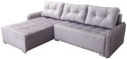 Rohová sedacia súprava Moris II, sivá (Vogue 14)