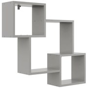 Polička NR 5 platinová sivá