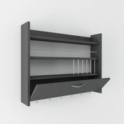 Kuchynská polica Knott Anthracite