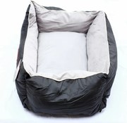 Pelech pre psa / mačku L - sivo-čierny