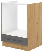 Dolná kuchynská skrinka na rúru Lucid 60 D GAZ BB (dub artisan + dustgrey). Vlastná spoľahlivá doprava až k Vám domov. 1045586