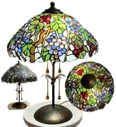 Vintage lampa Tiffany VINIČ Murano glass Drops Iron Base 56*40