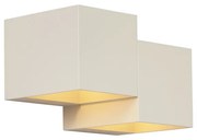 Moderná nástenná lampa béžová 2-svetlá - Transfer Double