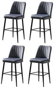 Súprava barových stoličiek Vento Grey, 4 ks, 4 ks