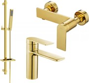 Mexen Zero DQ02 sprchová súprava, zlatá - 71104DQ02-50