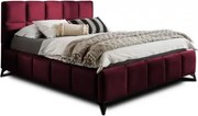 Moderná čalúnená posteľ MALO 200x180, vínová (matt velvet 68)