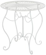 Kovový stôl Indra - Biela