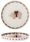 Bloomingville Kameninový tanierik s prasiatkom Jolly Red