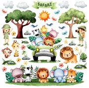 Samolepiaca dekorácia Safari, 30 x 30 cm