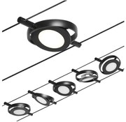 Paulmann 94418 - SADA 5xLED/4,5W Bodové svietidlo ROUNDMAC 230V čierna