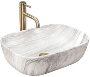 Rea Belinda Ash, umývadlo na dosku 460x330x135 cm, imitácia kameňa matná, REA-U3324