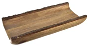 InDecor Dekoračná tácka z mangového dreva s kôrou, 40 x 18 x 6 cm