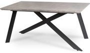 JAKS Rozkladací stôl Hamilton 160-200 cm sivý betón