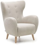 Béžové kreslo ušiak Patio – Kave Home