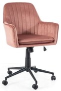 Kancelárske kreslo Paulie, ružová