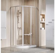 Ravak 3114OU02Z1 - Štvordielny štvrťkruhový sprchovací kút SUPERNOVA 80x80 cm satinovaný