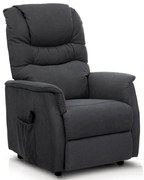 Autronic BONTEC Polohovacie kreslo, elektrické káblové ovládanie, béžová, látka, TV-1171 CAP2 Farba: Šedá