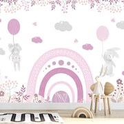 Fototapeta - Zajačikovia v ružovej (147x102 cm)