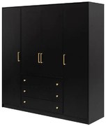 Skriňa Bali D4 retro čierna