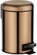 Wenko Pedálový odpadkový kôš Leman 3 l, medená, 3 l